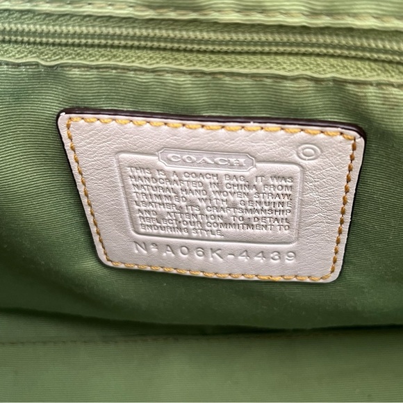 Coach Limited Edition Ladybug Leafy Crystal Woven Leather Shoulder Bag - Picture 10 of 15